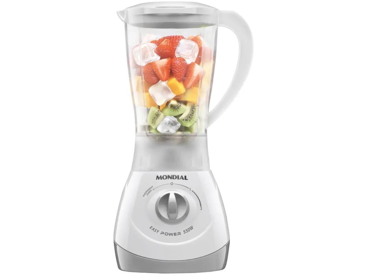 Liquidificador Mondial Easy Power L-550-W - Branco 2 Velocidades 550W