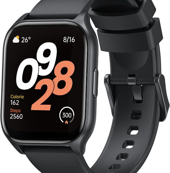 Relógio Inteligente Tranya ES10 1.83“ Tela HD Touch, IP68 à Prova d‘Água, Bateria de 7-10 Dias, Monitoramento Esportivo, Chamadas Bluetooth, Notificações, Smartwatch