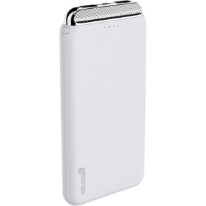 Geonav Power Bank, Carregador Portátil Universal 12.000 mAh, 2 Saídas USB + 1 Saída USB-C, PB12KWT, Branco