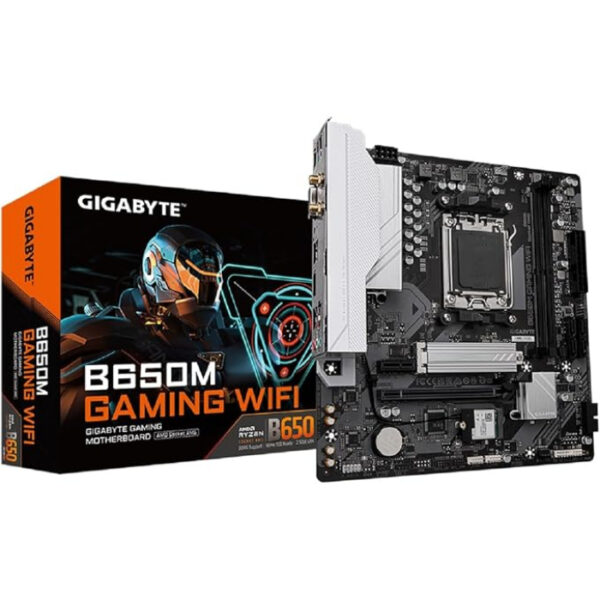 Placa Mãe Gigabyte B650M Gaming WiFi, Chipset B650, AMD AM5, mATX, DDR5