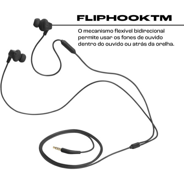JBL, Fone de Ouvido Esportivo, Endurance Run 2, In ear - Preto