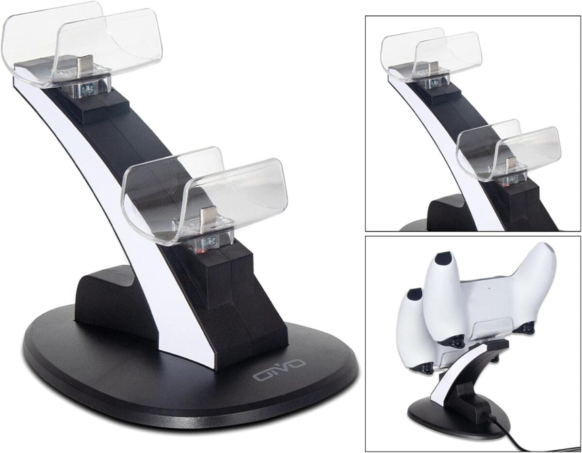 Base de Carregamento Kesoto Rápido Carregador Dock Dual para PS5 - Preto - Imagem 2