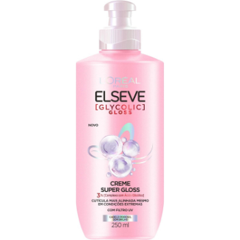 Creme para Pentear Super Gloss L'Oréal Paris Elseve Glycolic Gloss 250ML