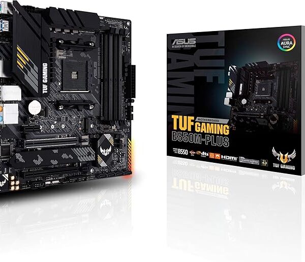 Placa Mãe Asus TUF GAMING B550M-PLUS AMD AM4 DDR4 mATX
