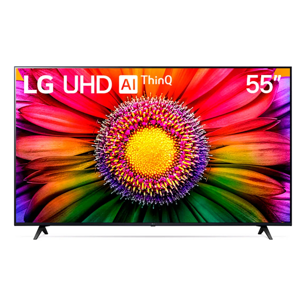 Smart TV de 55" LG UHD AI ThinQ 55UR871C0SA com tela LCD 4K 127/220V - preto