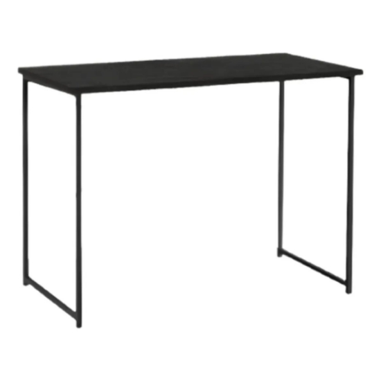 Mesa Industrial Cabe Em Qualquer Lugar Preto 90 Cm Apartamento Escritório Preto