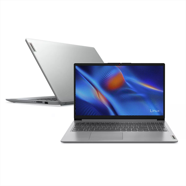 Notebook Lenovo Ideapad 1i Intel Core i3 1215U 4GB 256GB Linux 15,6" HD 82VYS00600