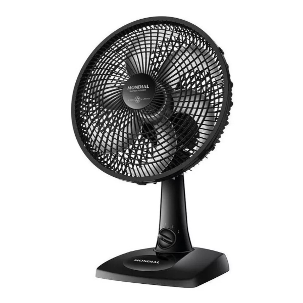 Ventilador de Mesa 30cm Super Power Mondial Preto 60W 6 Pás VSP-30-B - 127V