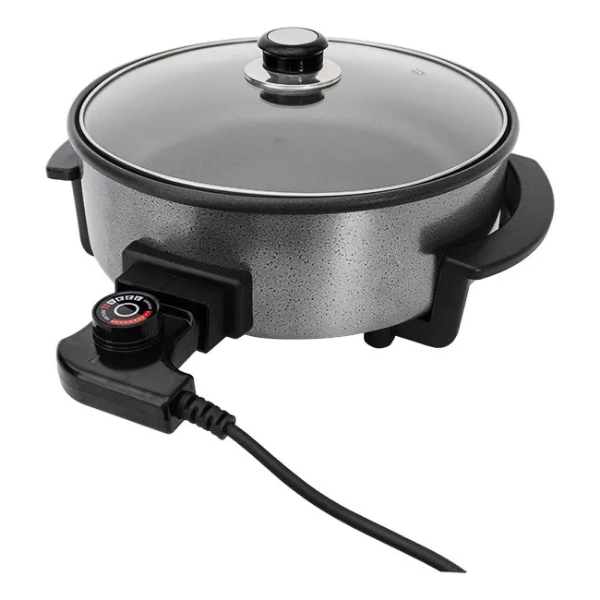 Panela Multifuncional Grill Portátil Antiaderente 30 Cm Cor Cinza-escuro Frequência 60Hz 127V