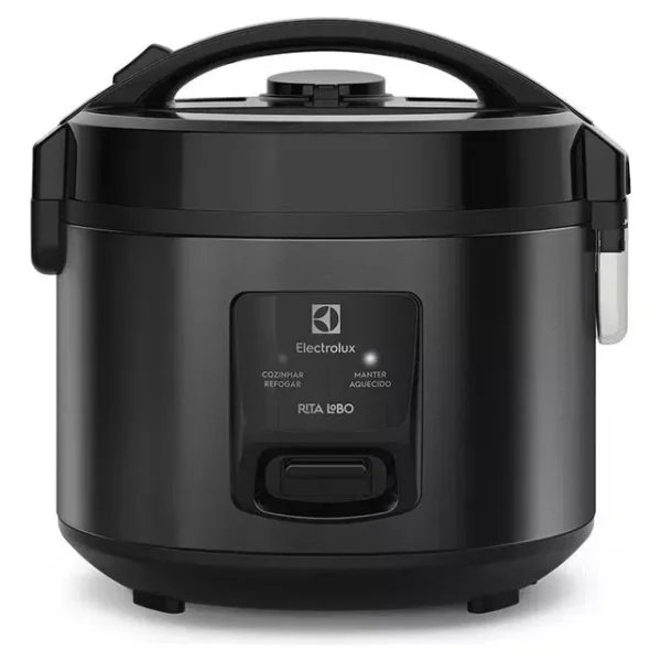 Panela Elétrica Electrolux vapor arroz capacidade 2L 6 Xícaras 2 em 1 timer panela removivel antiaderente tampa com visor transparente ERC10 inox por Rita Lobo​ 127v
