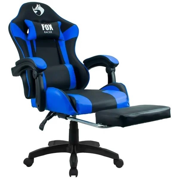 Cadeira Gamer Fox Racer Zerda Com Apoio De Pés Azul W20