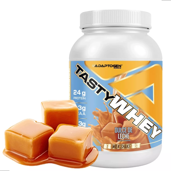 Suplemento Tasty Whey 3W Gourmet Whey Protein Adaptogen Science Pote 900g sabor Doce de Leite MERCADO LIVRE