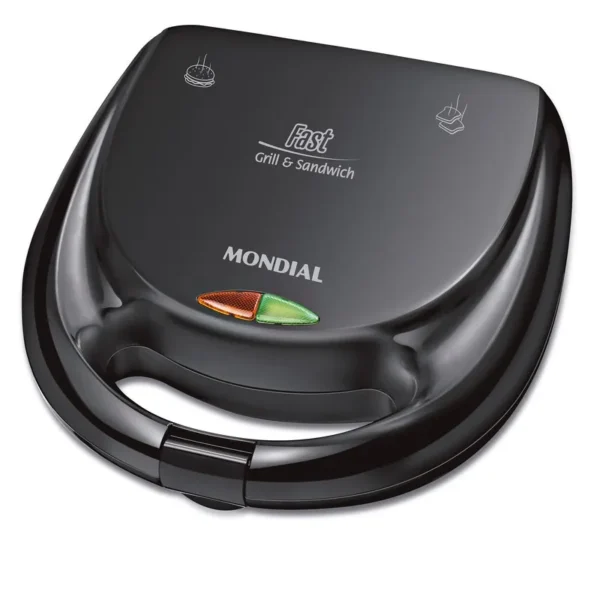 Sanduicheira Fast Grill e Sandwich Mondial Preto 750W S-12