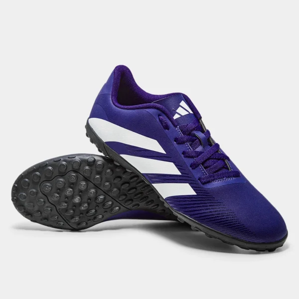 Chuteira Society Adidas Artilheira V Unissex - Roxo+Branco