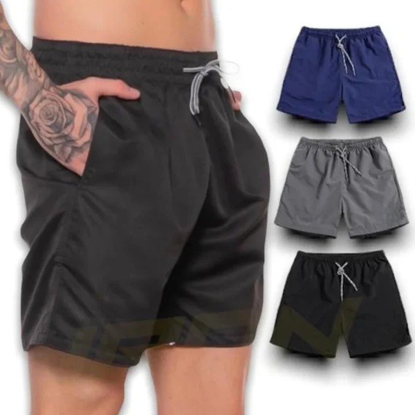 Kit 3 Shorts Bermudas Academia Masculina Treino Corrida TRAINING