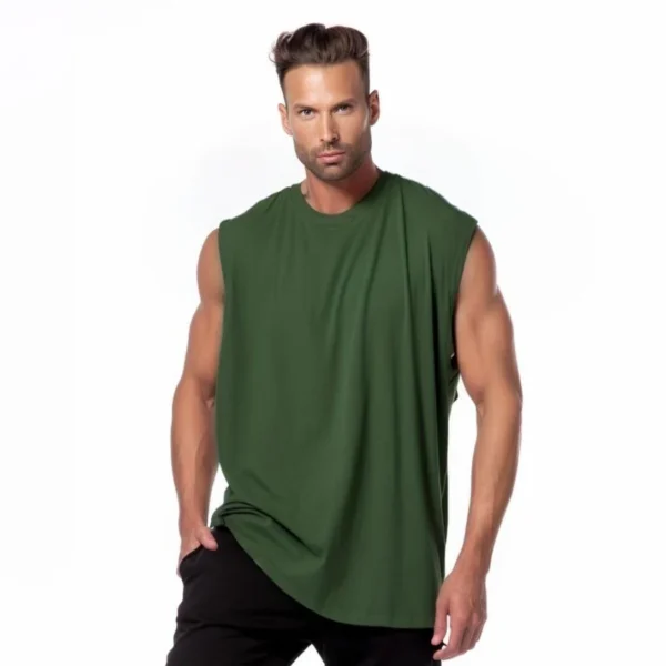 Regata Masculina Oversized Machão Casual Treino Academia