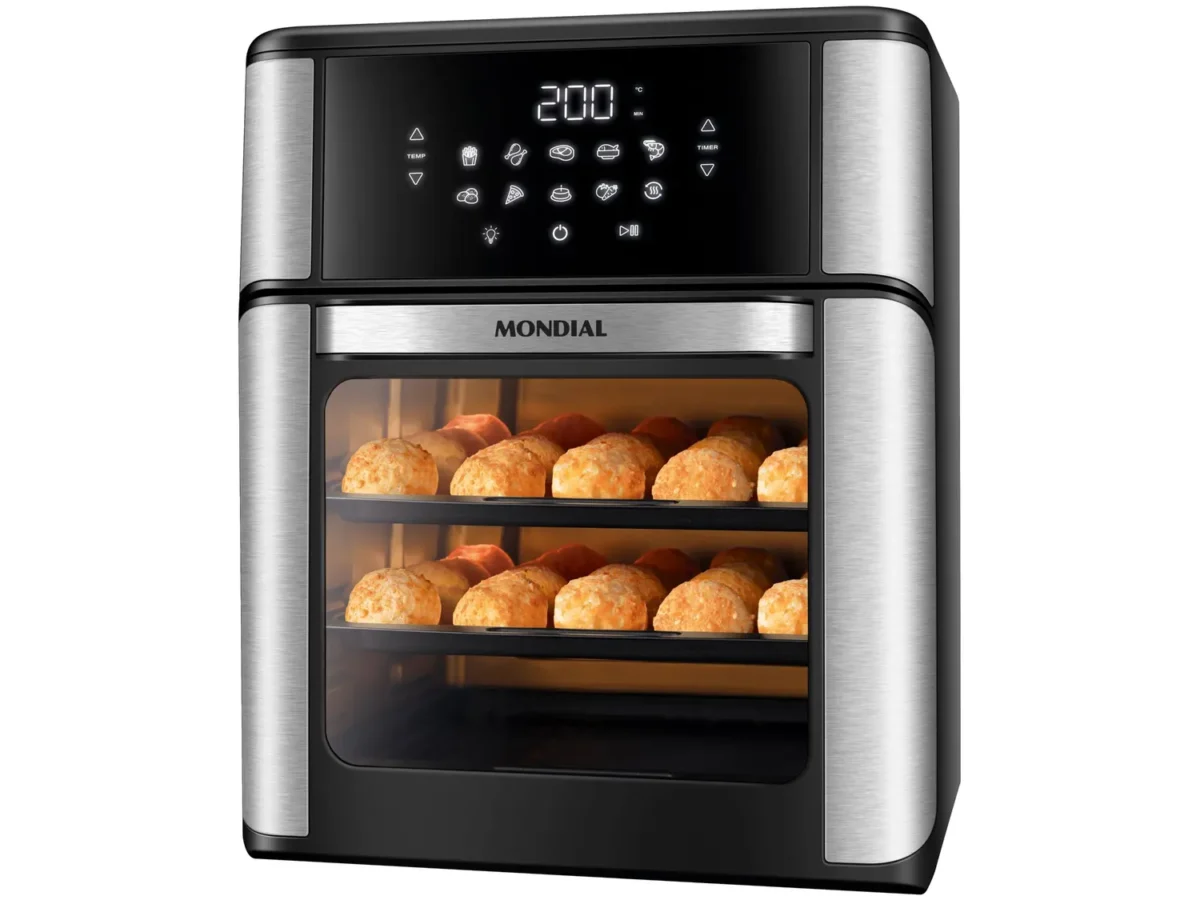 Air Fryer Mondial Forno Oven AFON-12L-BI Preta 12L