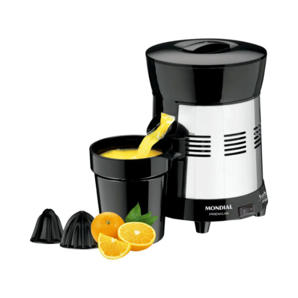 Espremedor de Frutas Mondial Turbo Premium E-10 Elétrico Inox 250W Capacidade 1L