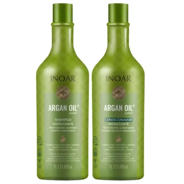 Kit Inoar Argan Oil System Shampoo 1L & Condicionador1L