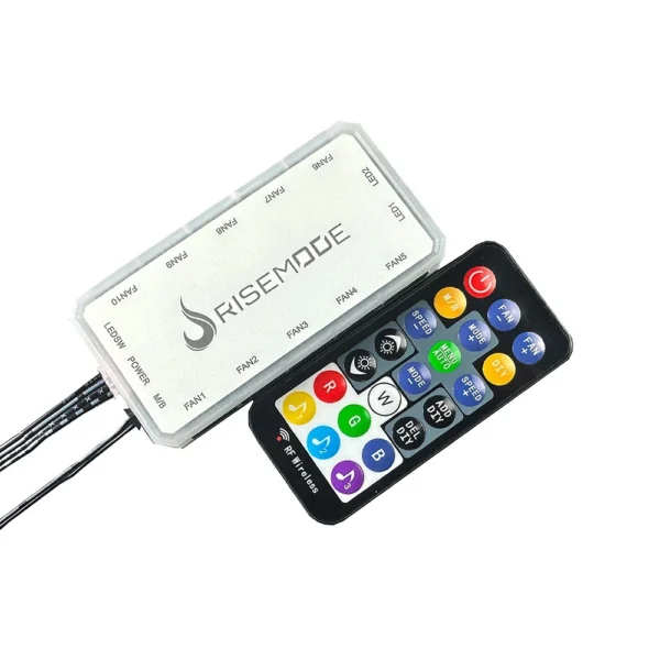 Controladora | Rise Mode I Sound Argb 5v 6p I 10 Fans I Branco