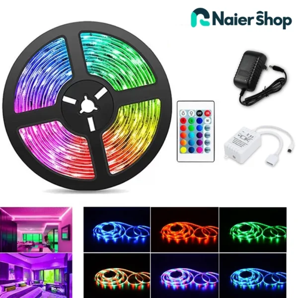 Fita Led Rgb 3528 Ip65 à Prova d'Água 5metros