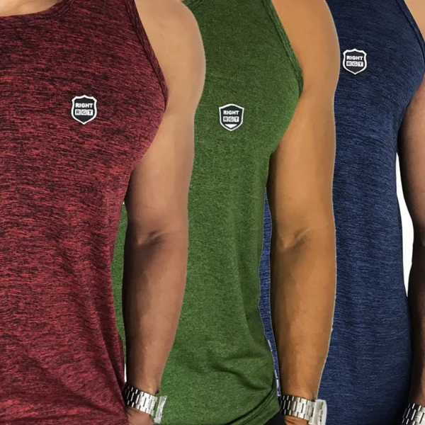 Kit 3 Camisetas Regata Masculina Dry Fit Academia Moda Fitness sem manga