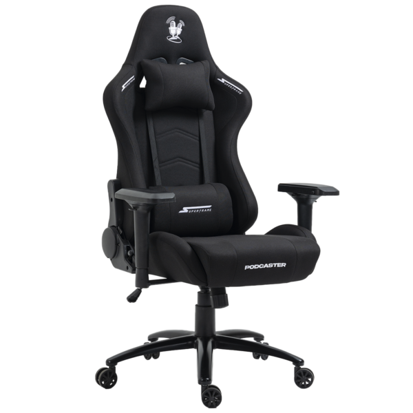 Cadeira Gamer Podcaster, Reclinável, 4D, Preta