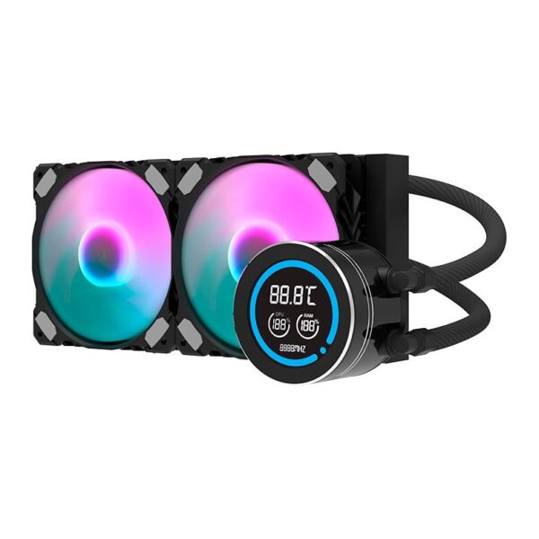 Water Cooler Aigo Darkflash Nebula DN-240D, ARGB, 240mm, Preto, DN-240D-BK