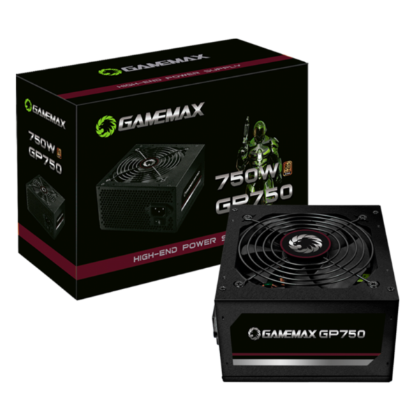Fonte Gamemax GP750, 750W, 80 Plus Bronze, PFC Ativo
