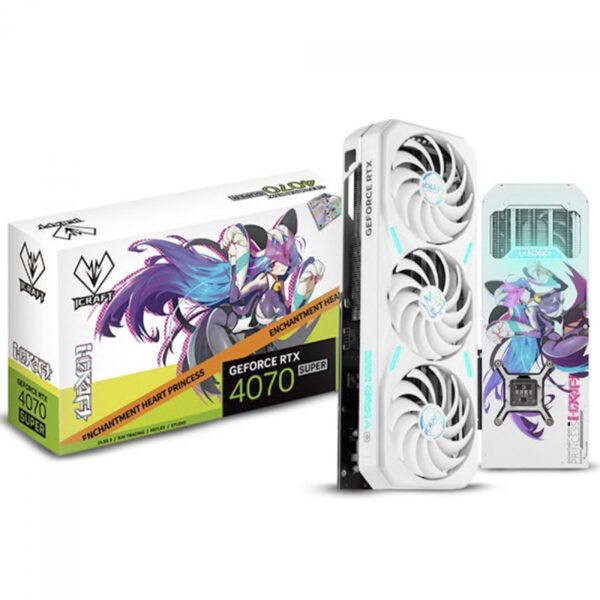 Placa de Vídeo Maxsun NVIDIA GeForce RTX 4070 Super iCraft OC, 12GB, GDDR6X, DLSS, Ray Tracing, White