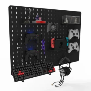 Pegboard MDF 89x59 Organizador Setup Gamer Home Office Preto