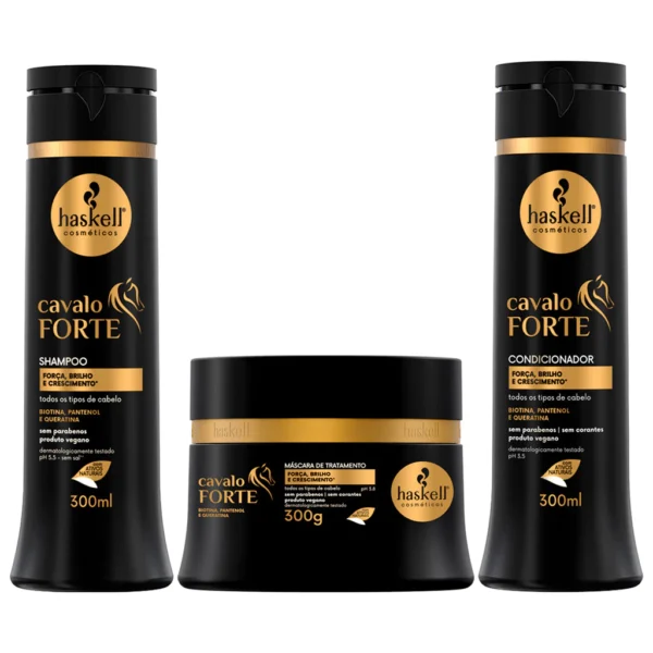 Haskell Cavalo Forte Kit Sh, Cond e Másc 300gr